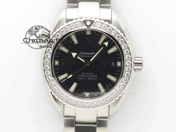 0203 UrbanChic Speedmaster Moonwatch OMF 1:1 Best Edition White Dial Black Hand on SS Bracelet A 8045